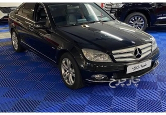 بنز کلاس C  بنز کارکرد ۱۴۱هزار کیلومتر 